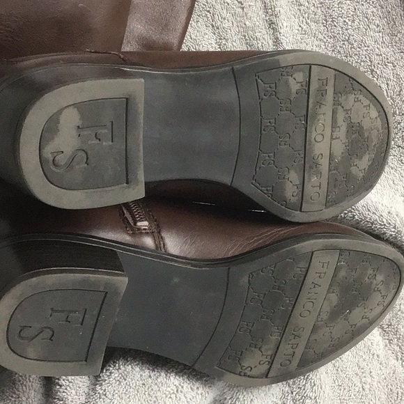 Make and Offer! Franco Sarto boots 6.5 Brown 2tone - Picture 8 of 9